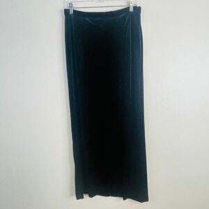 Vintage Velvet Long Evening Skirt 10 Maxi Straight Formal Holiday Elegant Party